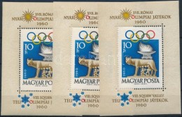 ** 1960 3 Db Római Olimpia Blokk (13.500) - Other & Unclassified