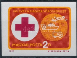 ** 1981 Vöröskereszt (VI.) Vágott Bélyeg - Altri & Non Classificati