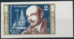 ** 1974 Vlagyimir Iljics Lenin (III.) Vágott ívszéli Bélyeg - Altri & Non Classificati