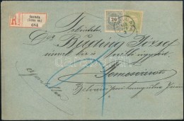 1900 20kr + Turul 5f Vegyes Bérmentesítés Ajánlott Levélen 'GYARMATA' - Other & Unclassified