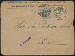 1900 20kr + Turul 5f Vegyes Bérmentesítés Ajánlott Levélen (szakadozott... - Other & Unclassified