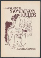 1937 Magyar Nemzeti Nyomtatványkiállítás Emléklap Hátoldalán... - Unclassified