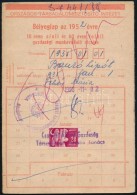 1952 SZTK Bélyeglap Bélyegekkel - Non Classificati