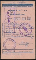 1955 SZTK Bélyeglap 3 Db Bélyeggel - Non Classificati