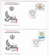 FDC Monaco Année 2005 - FDC