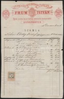 1886 Frum István ElsÅ‘ Budai Szikvíz és Sziphon Gyár Díszes Fejléces... - Non Classificati