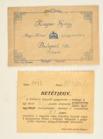 1921 Bp. VIII., Kriegner György 'Magyar Korona' Gyógyszertárának... - Advertising