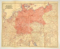 Deutsch-französisch-russische Kriegskarte, Berlin-Glogau, Carl Flemming Verlag, Vászonra... - Altri & Non Classificati