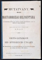 1863 Magyarország Helynévtárának Mutatványszáma 16p. - Unclassified