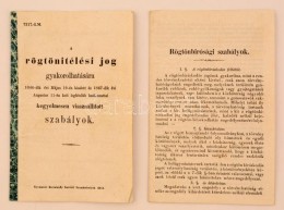 1968 A Rögtönitélési Jog Gyakorolhatására 1846-dik évi Május... - Unclassified