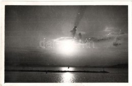 * T2/T3 1943 Balatonlelle, Látkép Naplementében. Somogyi Lajos Photo (EK) - Unclassified