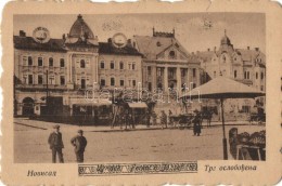 ** T2/T3 Újvidék, Novi Sad; Ferenc József Tér,  Grand Hotel Mayer / Square, Hotel (EK) - Unclassified