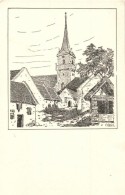 ** T4 Feketeváros, Purbach; Templom / Heimatbilder Serie Burgenland / Church S: F. Koziol  (vágott /... - Non Classificati