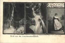 T2 Liechtensteinklamm, Wirtin Zum Gasthof Schwarzen Adler / Innkeeper Lady, Art Nouveau - Unclassified