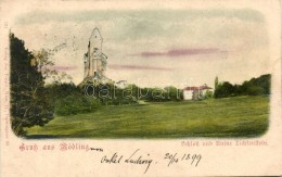 * T2 1899 Mödling, Schloss Und Ruine Lichtenstein / Castle And Ruins - Unclassified