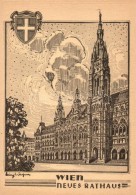** T2 Vienna, Wien I. Neues Rathaus / The New Town Hall, Etching Style, S: Heinz Wagner - Unclassified