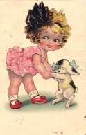 * T3 Girl With Dog / Cellaro Dolly-Serien Litho (tear) - Non Classificati