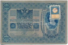 1902. 1000K Szerb Bélyeggel, Hamis(?) Felülbélyegzéssel T:II- - Unclassified