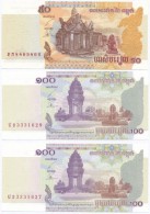 Kambodzsa 2001. 100R (2x) SorszámkövetÅ‘k + 2002. 50R T:I
Cambodia 2001. 100 Rials (2x) Sequential... - Unclassified