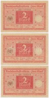 Németország / Weimari Köztársaság 1920. 2M (3x) SorszámkövetÅ‘k... - Non Classificati