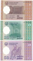 Tádzsikisztán 1999. 1D + 20D + 50D  T:I
Tajikistan 1999. 1 Diram + 20 Diram + 50 Diram C:UNC
Krause... - Non Classificati