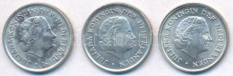 Holland Antillák 1966-1970. 1/10G Ag 'Julianna' (3x) T:1- Patina
Netherlands Antilles 1966-1970. 1/10 Gulden... - Non Classificati