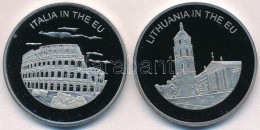 Máltai Lovagrend 2004. 100L Cu-Ni 'Olaszország Az EU-ban' + 2004. 100L Cu-Ni 'Litvánia Az... - Non Classificati