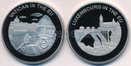 Máltai Lovagrend 2004. 100L Cu-Ni 'Vatikán Az EU-ban' + 2004. 100L Cu-Ni 'Luxemburg Az EU-ban' T:PP... - Non Classificati