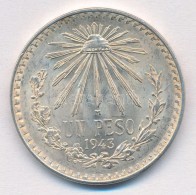 Mexikó 1943. 1P Ag T:2
Mexico 1943. 1 Peso Ag C:XF
KM#455 - Non Classificati