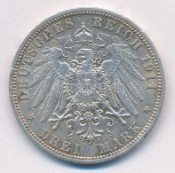 Német Államok / Poroszország 1911A 3M Ag 'II. Vilmos' T:2 Ph.
German States / Prussia 1911A 3... - Non Classificati