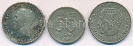 Svédország 1940G 1K Ag 'V. Gusztáv' + 1956TS 50ö Ag + 1966U 1K Ag 'VI. Gusztáv'... - Non Classificati