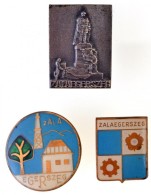 ~1970-1980. 'Zalaegerszeg' 3xklf Jelvény T:2 - Non Classificati
