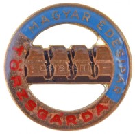 ~1970-1980. 'Magyar Édesipar Törzsgárda' Zománcozott Fém Jelvény (23mm) T:2 - Unclassified