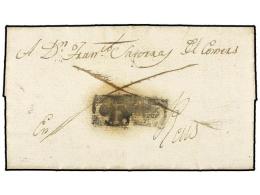 ESPAÑA: PREFILATELIA. 1817 (9 Enero). CEDO (Lérida) A REUS. Carta Completa Con El Porte Pagado (dos... - Autres & Non Classés