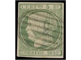 ° ESPAÑA. Ed.15. 5 Reales Verde FALSO SPERATI Marquilla De La B.P.A Al Dorso. - Altri & Non Classificati