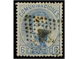 ° ESPAÑA. Ed.119. 6 Cts. Azul. Excelente Centraje. MAGNÍFICO. Cat. 80€. - Sonstige & Ohne Zuordnung