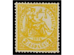 ** ESPAÑA. Ed.143. 2 Cts. Amarillo. Color Y Centraje Excepcional. LUJO. - Andere & Zonder Classificatie