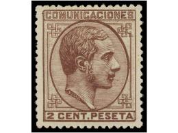 * ESPAÑA. Ed.190. 2 Cents. Malva. Centraje Perfecto. LUJO. Cat. 53€. - Other & Unclassified