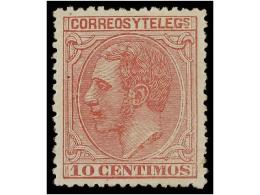 (*) ESPAÑA. Ed.202. 10 Cts. Rosa. PIEZA DE LUJO. - Autres & Non Classés