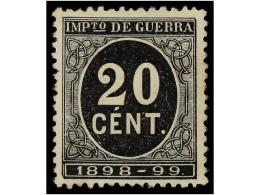 (*) ESPAÑA. Ed.239. 20 Cts. Negro. Centraje Perfecto. LUJO. - Other & Unclassified