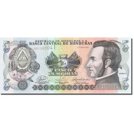 Billet, Honduras, 5 Lempiras, 2004-2006, 2008-04-17, KM:91b, NEUF - Honduras