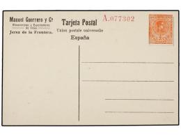 ESPAÑA ENTEROS POSTALES: DE INICIATIVA PRIVADA. Tarjeta Postal Con Sello De 10 Cts. Naranja Y... - Altri & Non Classificati