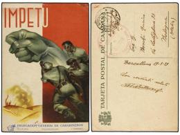 ESPAÑA GUERRA CIVIL. 1939 (21-3). Tarjeta Postal De Campaña ´IMPETU´ Editada Por... - Autres & Non Classés