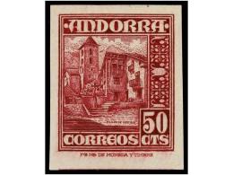 ** COLONIAS ESPAÑOLAS: ANDORRA. Ed.51ecas. 50 Cts. Lila ERROR DE COLOR. Rarísimo,... - Other & Unclassified