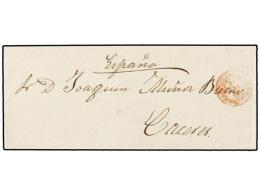 COLONIAS ESPAÑOLAS. 1860. NORTE ÁFRICA. Sobre Circulado A CÁCERES. Fechador... - Other & Unclassified