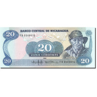 Billet, Nicaragua, 20 Cordobas, 1985-1988, 1985, KM:152, NEUF - Nicaragua