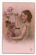 ENFANTS - LITTLE GIRL - MAEDCHEN - Jolie Carte Fantaisie Portrait Fillette - Retratos