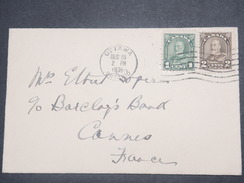 CANADA - Enveloppe De Ottawa Pour La France En 1931 , Affranchissement Plaisant - L 8742 - Briefe U. Dokumente