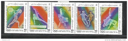 IRAN, 1988, Olympic Games, Olympics,   Setenant Set 5 V, Football, Gymnastics, Soccer,  MNH, (**) - Sommer 1988: Seoul