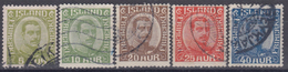 ISLANDIA 1922 Nº 105/109 USADO - Oblitérés